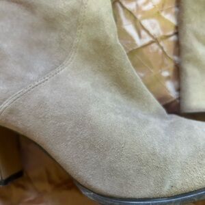 Bandolino Suede Ankle Boots in Light Tan